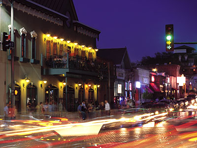 On Dickson Street, located within walking distance of the University of Arkansas, you can find restaurants, shops and clubs.